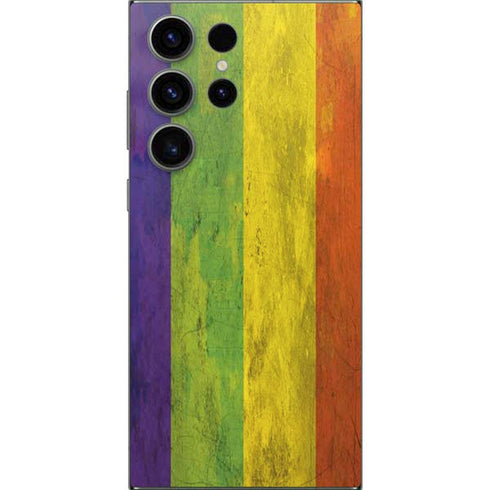 Distressed Rainbow Flag Galaxy S25 Ultra Skin